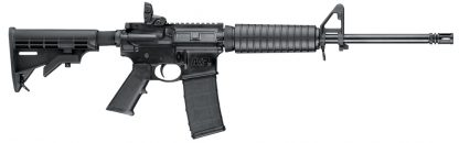 Smith & Wesson 10202 M&P15 Sport II 5.56x45mm NATO 30+1 16" 4140 Steel Armornite Finished Barrel, Forged Integral Trigger Guard, 6 Position Collapsible Stock, Adjustable A2 Front/Magpul MBUS Rear Sights, Manual Safety, Optics Ready