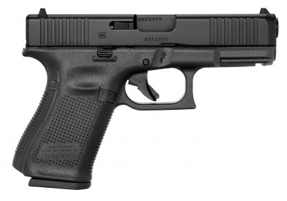 Glock PA195S203 G19 Gen5 Compact 9mm Luger 15+1 4.02" Black GMB Barrel, Black nDLC Serrated Slide, Black Polymer Frame w/Picatinny Rail, Black Textured w/Interchangeable Backstrap Grip. Ambidextrous