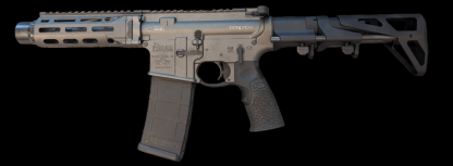 Daniel Defense, DDM4, Semi-automatic, SBR, 300 Blackout, 7" Barrel, Daniel Defense Grip, PDW Stock, Cobalt, 30Rd - Image 2